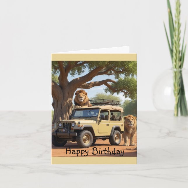 Safari Birthday Card (Front)