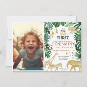 Safari birthday invitation