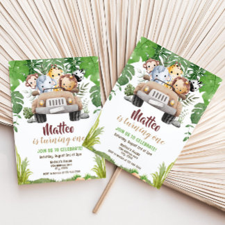 Safari Birthday Invitation