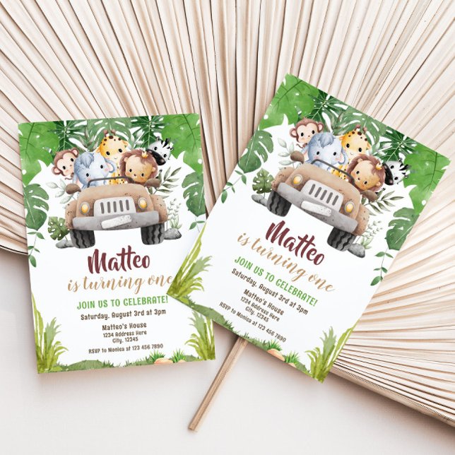 Safari Birthday Invitation (Creator Uploaded)