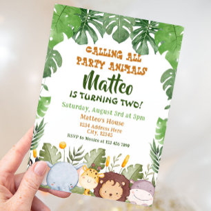 Safari Birthday Invitation