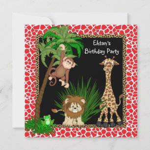 Safari Birthday Party Invitation