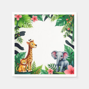 Safari Birthday Party Paper Plates Napkin