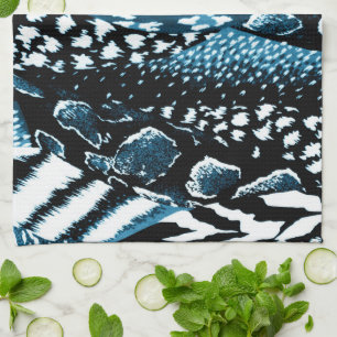 Safari Blue Tea Towel