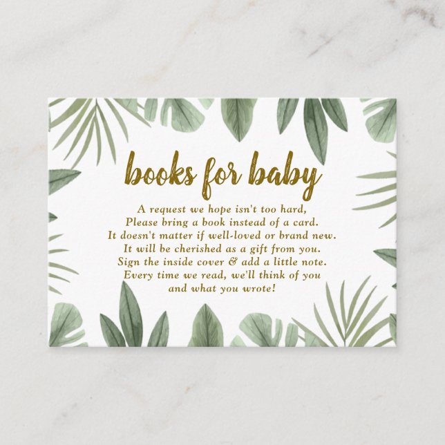 Safari Books For Baby Enclosure Card (Front)