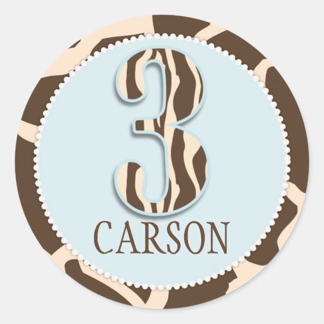 Safari Boy BLU Sticker GIR 3C (Front)