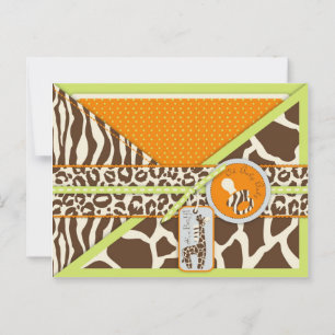 Safari Boy Green Advice Postcard