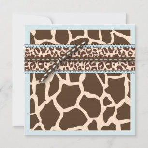 Safari Boy Invitation Square B2