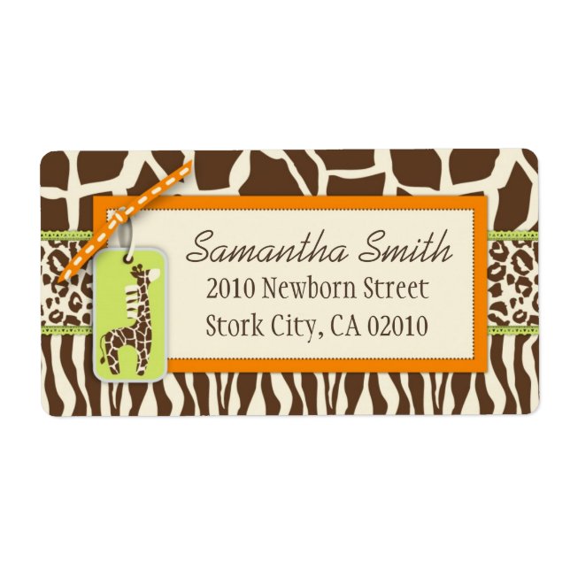 Safari Boy OR Shipping Label (Front)