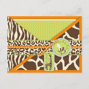 Safari Boy Orange Postcard