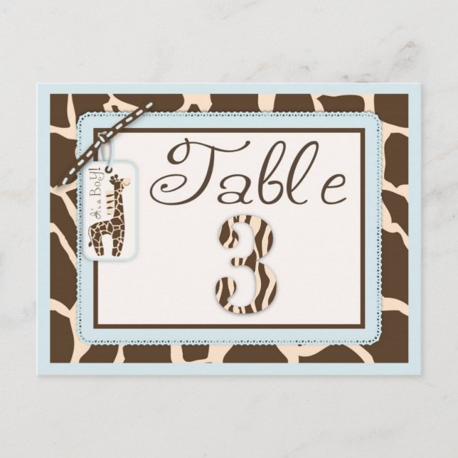 Safari Boy Table Postcard 3 (Front)