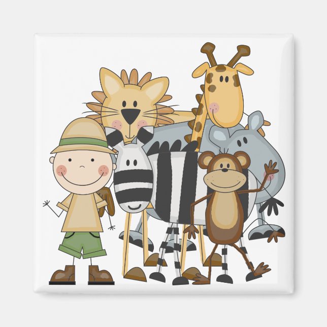 Safari Boy Tshirts and Gifts Magnet (Front)