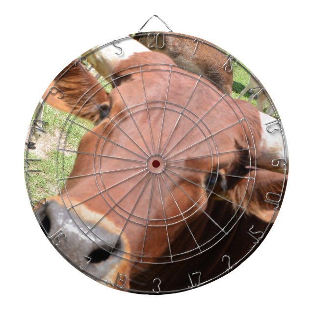 Safari Brown Cow Dartboard (Front)