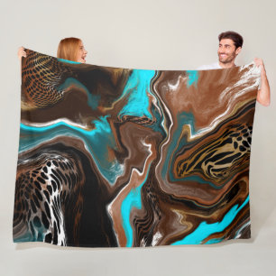 Safari Burst Fleece Blanket