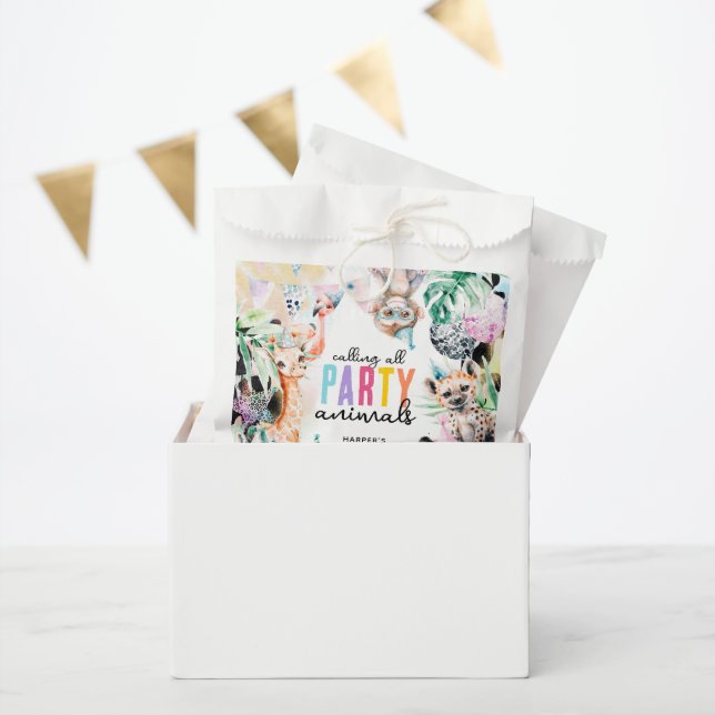 Safari Calling all Party Animals Birthday Favour Bag (Party)
