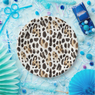 Safari Cheetah Birthday Paper Plate