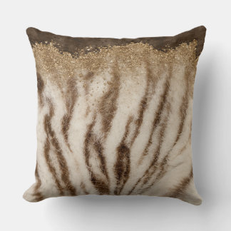 Safari Chic: Animal Skin Texture Throw Pillows