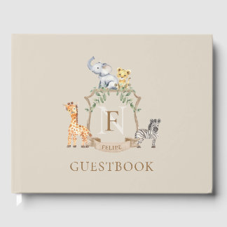 Safari Crest Guest Book