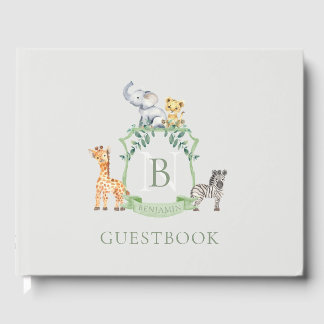 Safari Crest Guest Book