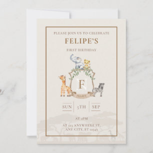 Safari Crest Invitation