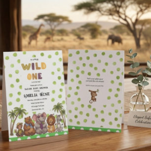 Safari Dreams Elegenat Modern Minimal Baby Shower Invitation