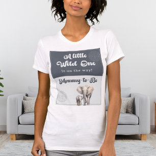 Safari Elephant Mummy-to-Be Baby Shower Shirt