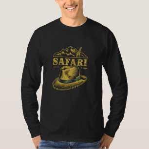 Safari Expedition Adventure Africa Wildlife Trekki T-Shirt
