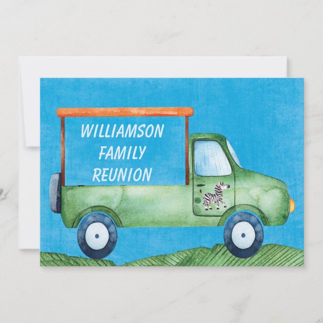 Safari Family Reunion Picnic Event Invitation (Front)