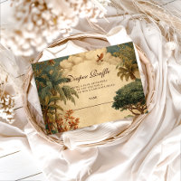 Safari Foliage & Friends Baby Showe Diapper Raffle