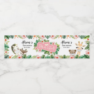 Safari Friends   Baby Shower Water Bottle Labels