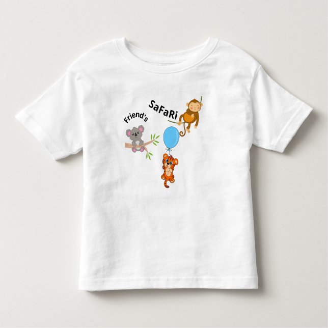 Safari Friend's  Toddler T-Shirt (Front)