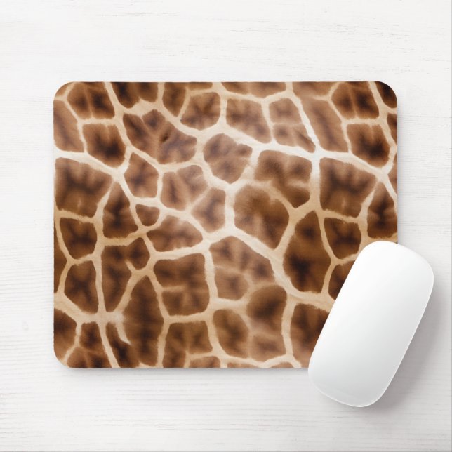 Safari Giraffe Print Mouse Pad (With Mouse)