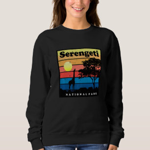 Safari Giraffe Serengeti Africa National Park Tanz Sweatshirt
