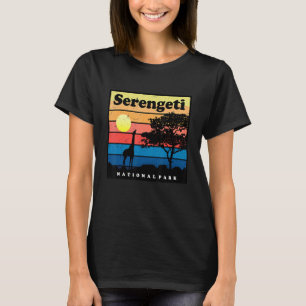 Safari Giraffe Serengeti Africa National Park Tanz T-Shirt