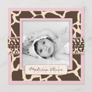 Safari Girl Announcement Square