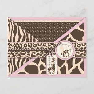 Safari Girl TY Postcard