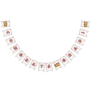 Safari Graduation Kids Lion Elephant Giraffe Party Bunting