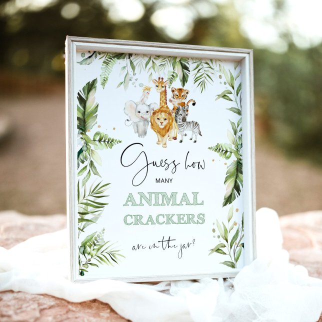 Safari How many animal crackers in the jar Poster (Creator Uploaded)