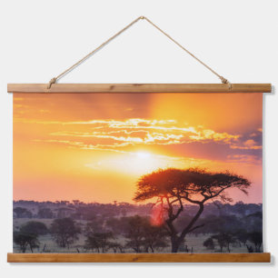 Safari in the Serengeti National Park Hanging Tapestry