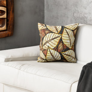 Safari in Your Home Rainforest Leaves Cushion