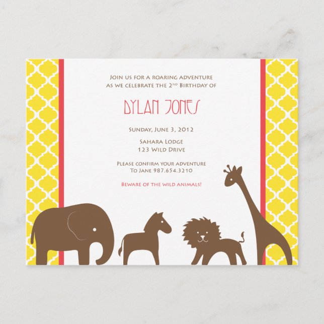 Safari_Invite.ai Invitation Postcard (Front)