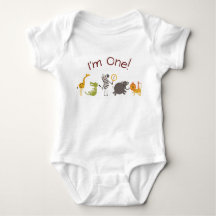 Safari Jungle Animal Birthday Outfit Romper