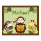 Safari Jungle Animal Nursery Wall Art Name Print