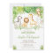 Safari Jungle Animals Baby Shower Boy Green Forest