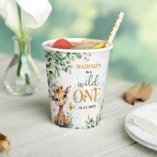 Safari Jungle Animals Birthday Paper Cups