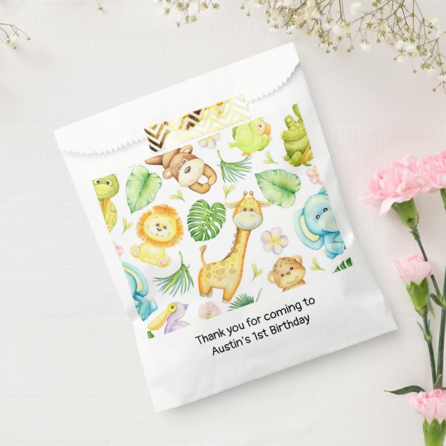 Safari Jungle Animals Favour Bag (Sealed)