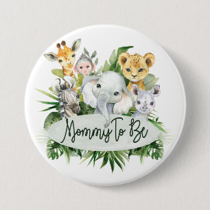 Safari Jungle Animals Mummy to be baby shower pin
