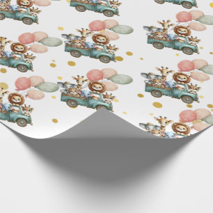 Safari Jungle Animals Nursery  Wrapping Paper