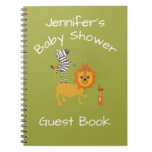 Safari Jungle Baby Shower Guest Book