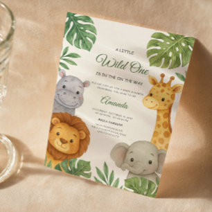 Safari Jungle Baby Shower Invitation
